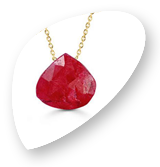 Drops Jewellery - Ruby drop necklace